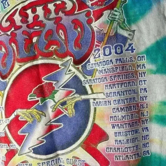 The Dead Wave That Flag 2004 Tie-dye Tour Shirt Size XL - Picture 3 of 7